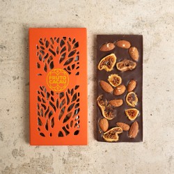 Barra Gourmet 70%, Amêndoas e Figo Desidratado- 80 gr