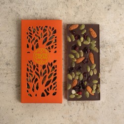Barra Gourmet 70% S. de Abóbora, Cranberry e Amêndoas - 80 gr 