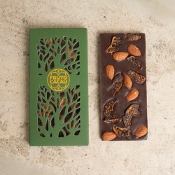 Barra Gourmet 70% Zero Açúcar com Amêndoas e Figo  -  80 gr