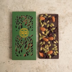 Barra Gourmet 70%  Zero Açúcar S. de Abóbora, Cranberry e Amêndoas  - 80 gr 