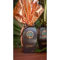 Ovo de Pascoa Com Crocante de Castanha de Caju e Coco, Adoçado c/Demerara - 350 Gr