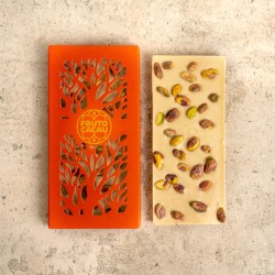Barra Chocolate Branco 55% com Pistache