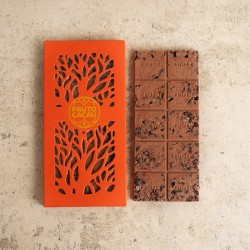 Barra Gourmet 40% ao Leite de Coco com Nibs de Cacau- 80 gr
