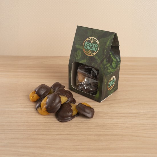 Damasco Banhado, Chocolate 70%  com xylitol - 120 gr