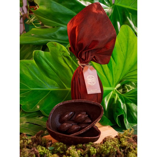 Ovo de pascoa crocante de nozes e raspas de laranja 330 Gr acucar