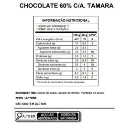 Barra Gourmet 60% A. Tamara 80 Gr